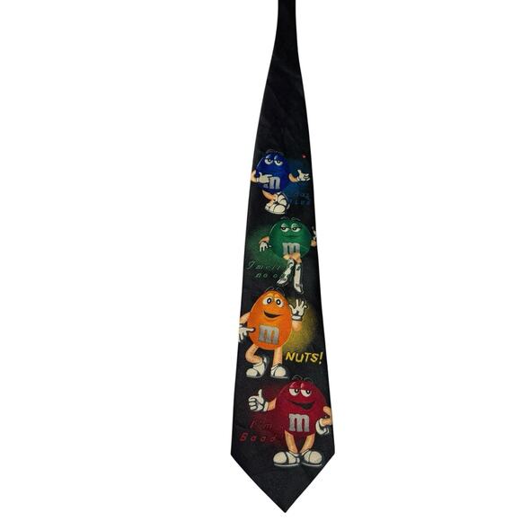 Ralph Marlin M&M’s With Glow Candy Novelty Necktie Polyester Vintage - Picture 3 of 7